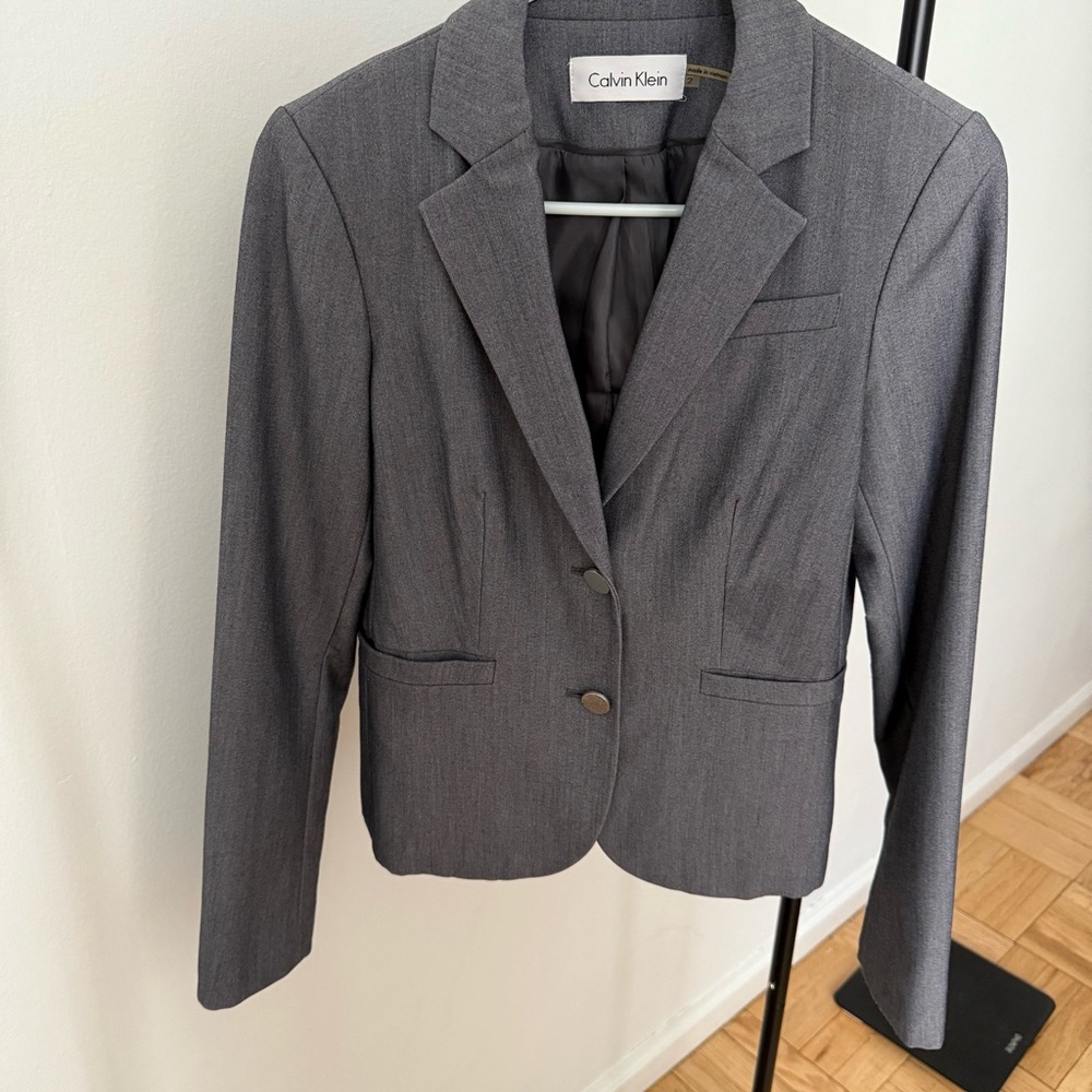 Calvin Klein Gray Women's Blazer
